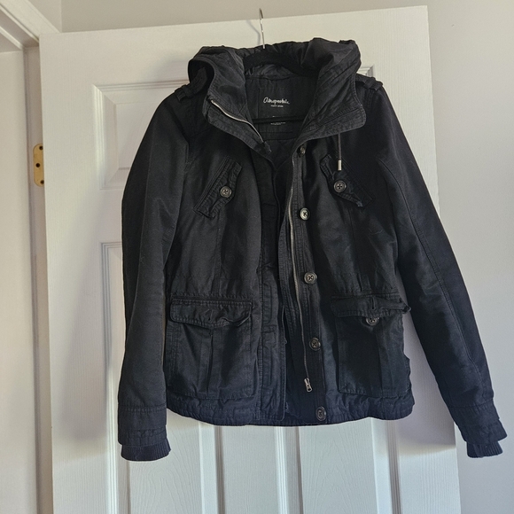Aeropostale Black Puffer Jacket with Hood - Picture 1 of 7